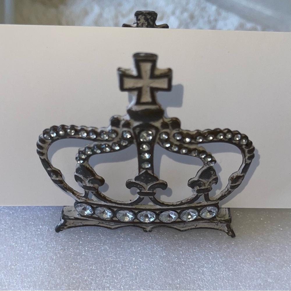 Crown Notecard Holder Embellished
